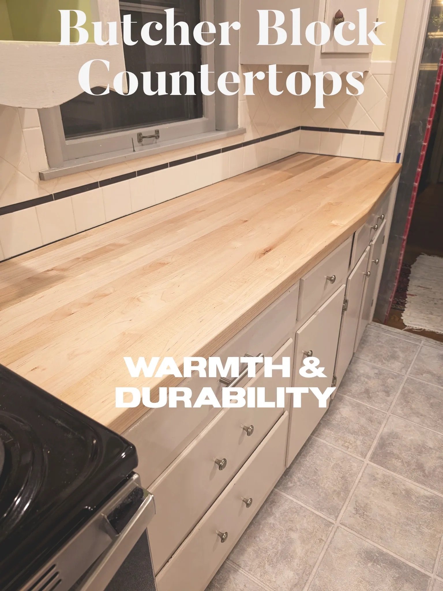 Custom Butcher Block Countertops with an espresso finish by Mr.Countertops in Medina Ohio | Mr. Countertops