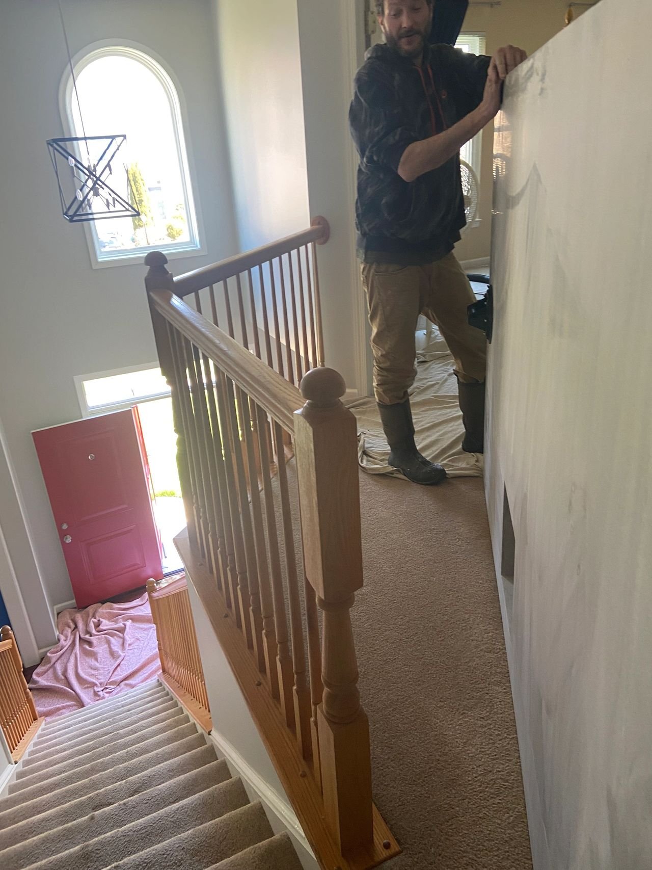 Part Of the love story, victory once we carried it up the stairs